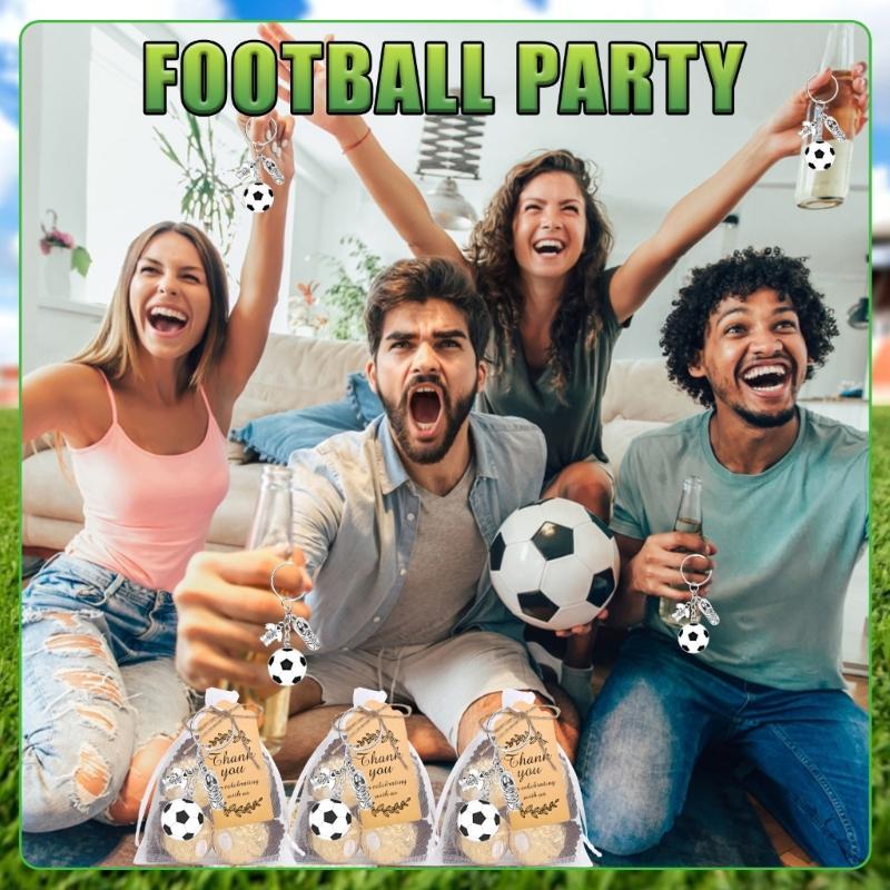 Pack of 10 Football Theme Pendant Keychains Featuring Soccer Cleats and Cloth Designs for Sports Enthusiasts and Daily Use