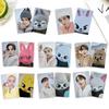 Stray Kids <Hohl> 8 Stück doppelseitiges Fotokarten-Set Niedliche Tierhut-Mitglieder Lomo-Karten Kpop-Fan-Sammlung Geschenk