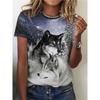 Loose Crew Neck Top Fashion Printed Short Sleeve Casual T-Shirts Women’s