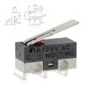 20Pcs Micro Limit Switch 3Pins Long Handle Roller Lever Arm SPDT Momentary Push Button Switch for Mouse DIY Accessories