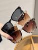 3Pcs Square Frame Fashionable Casual Trendy Sunglasses Suitable for Stylish Outfits and Beach Vacations