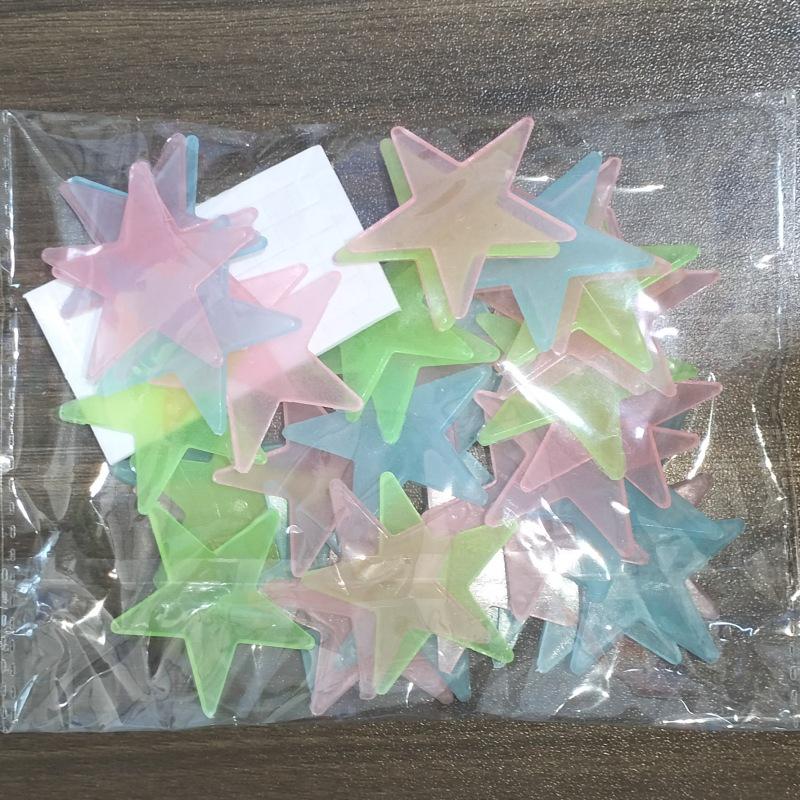 Glow-in-the-Dark Star Wall Stickers for Children's Bedroom Ceiling Decoration