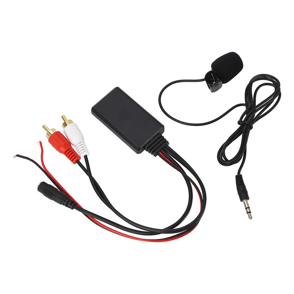 Bluetooth AUX Module 2 RCA Cable Adapter with Hands‑Free Microphone for for Alpine for Pioneer