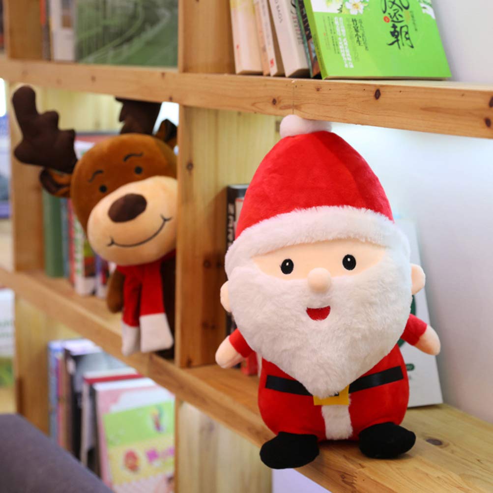 TOYMYTOY 22cm Christmas Plush Santa Claus Doll, Birthday Gift, Christmas Eve Gift (Elk)