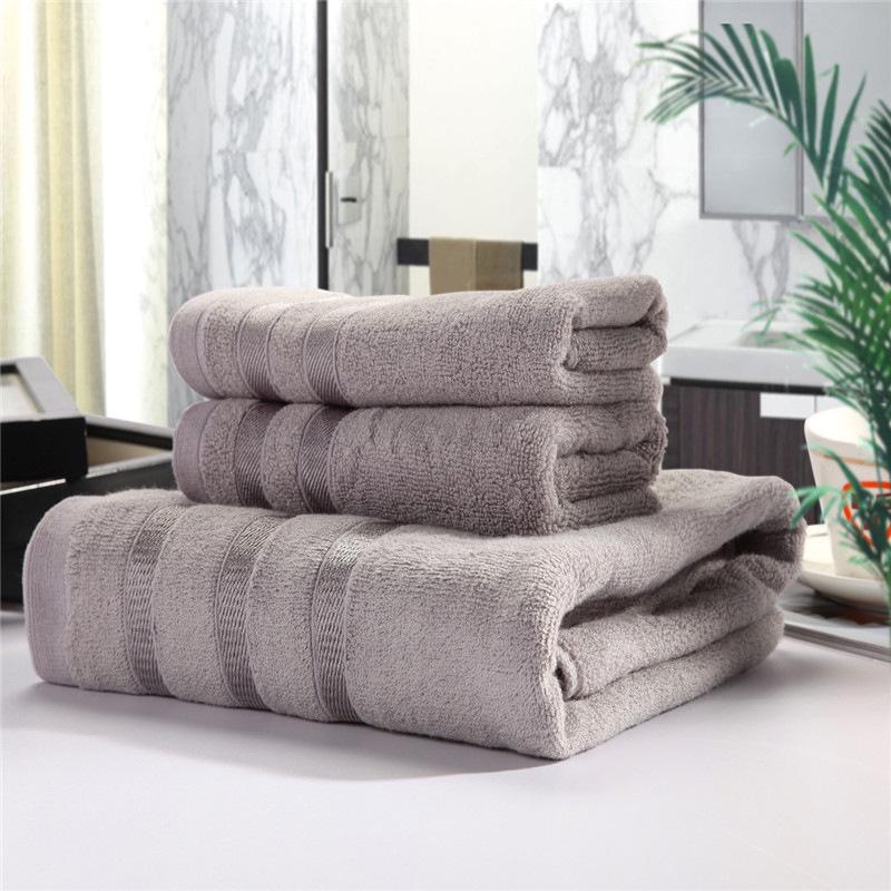 Bamboo Fiber Bath Towel Set: Soft, Absorbent, Antibacterial Three-Piece Set