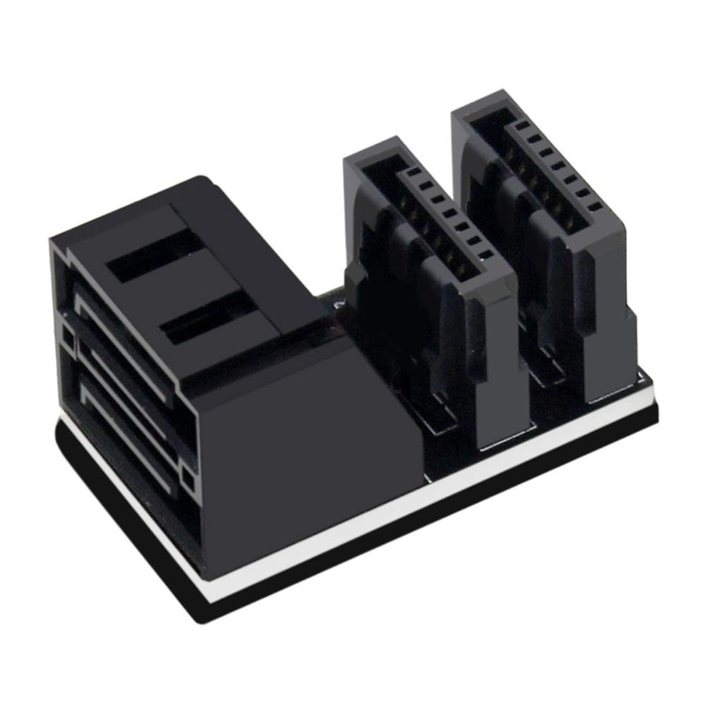 2 SATA 7Pin Adapter Converter Plug and Play 90/180 Degree SATA Adapter Up Angle SATA 7Pin Adapter for Motherboard Desktop