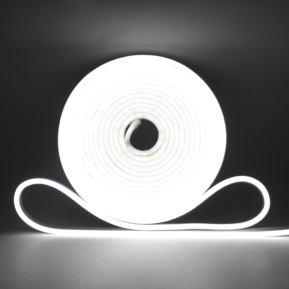 

5В 12В 24В Мягкие Гибкие Неоновые Полосы Светодиодная Лента Шнур 2835 SMD 120 Светодиодов/М Силиконовая Трубка Водонепроницаемая DIY Вывеска Световая Панель Холодный Теплый Белый 2Pin Wire&DC24V 50mm cut&5m