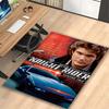 1pc Knight Rider Poster Rug, Digital Printed Home Chair Sofa Mat, Durable Office Area Carpet, Beautiful Festival Decorations