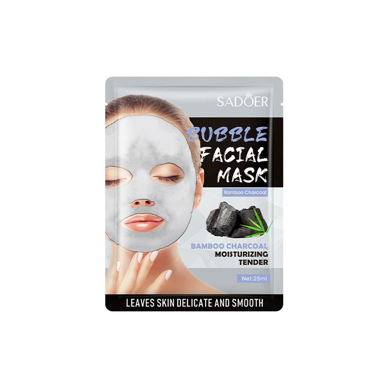 Bamboo Charcoal Bubble Facial Mask Oxygen Deep Cleansing Moisturizing Pore Care Face Foam Mask Skin Purifying Mask Bamboo charcoal1