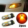 2pcs LED Bulbs Replacement Turn Signal 12V DC 4014-SMD For Light PW24W PWY24W