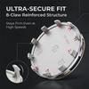 Tappi Mozzo Ruota a Scatto Antiruggine da 60 mm Coprimozzi Centrali per Alfa Romeo Giulia Stelvio Giulietta Spider GT 4C 8C Mito Brera Modifica