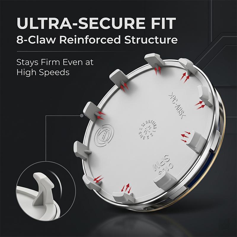 Tappi Mozzo Ruota a Scatto Antiruggine da 60 mm Coprimozzi Centrali per Alfa Romeo Giulia Stelvio Giulietta Spider GT 4C 8C Mito Brera Modifica