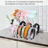 Sturdy and Portable Headband Holder Clear Acrylics Materials Fits Various Band Sizes Home Accessory for Organizatioin