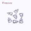Fermoirs mousqueton en forme de cœur plaqués or 18 carats pour la fabrication de bijoux, Fermoirs fermoirs cœur 10 mm/12 mm pour accessoires de fabrication de bracelets et colliers