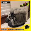 Small thick-soled snow boots women's 2026 new autumn and winter thickened fluffy short boots wear warm cotton shoes