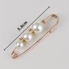 Beads Safety Pins Vintage Fashion Simulated Pearl Brooch Pin Jewelry Ornaments for Scarf Coat Bag Garment Decoration Accessories