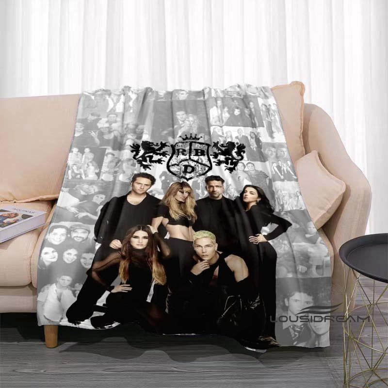 Customizable Mexican Pop Band RBD Printed Blanket Picnic Blanket Warm Soft and Comfortable Blanket Home Travel Birthday Gift