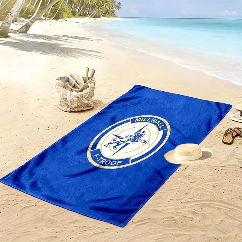 Millwall F.C. Logo Strandtuch, Großes Weiches Schnelltrocknendes Handtuch für Strand Camping Schwimmen