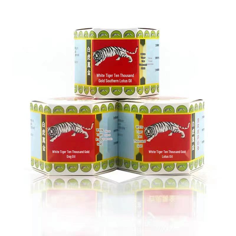 White Tiger Peppermint Cooling Oil - Mosquito Bite Relief & Anti-Itch Essence, 15g White Tiger Ten Thousand Gold