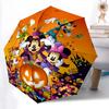 1pc Spooky Fun Mickey and Friends Durable Cartoon Folding Umbrella, Portable 3-Fold Compact Umbrella for Men and Women, Suitable for Travel