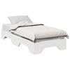 Solid Wood Bed Frame without Mattress Stackable White 90x190 cm