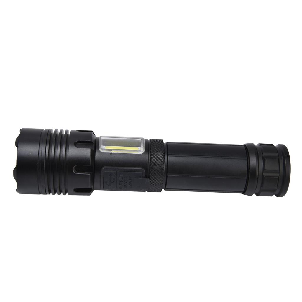 Glare Flashlight Super Bright Waterproof Zoomable with Power Display for Outdoor