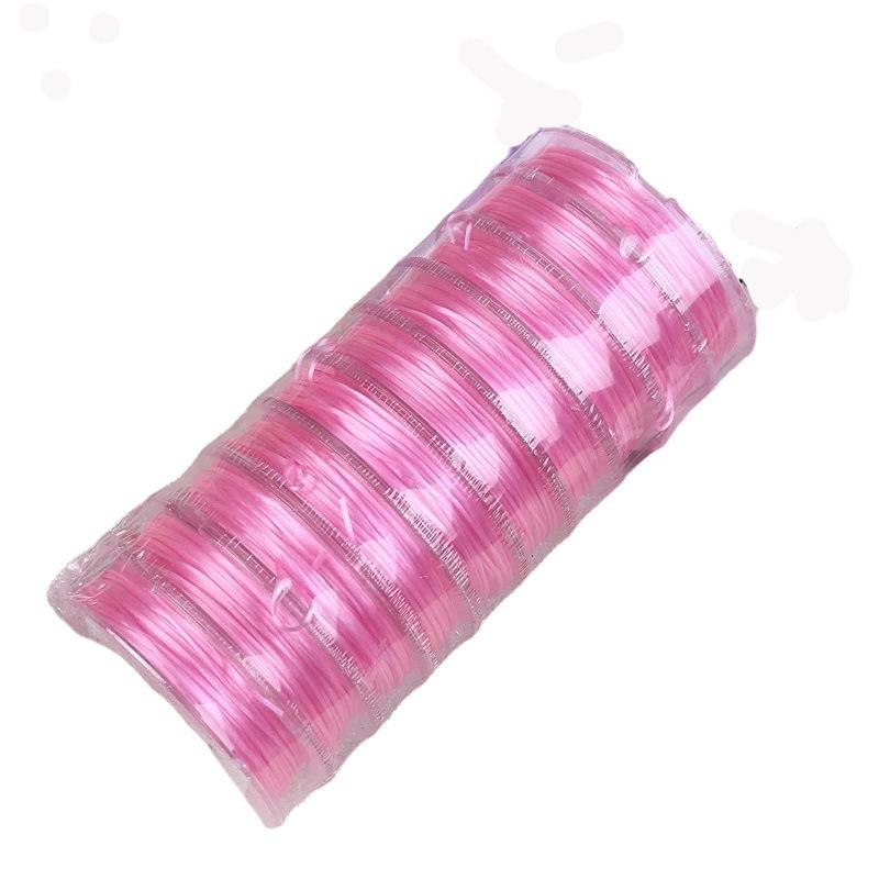 10M flat crystal line bead elastic line 0.8mm mini color elastane elastic rope DIY accessories beaded cable