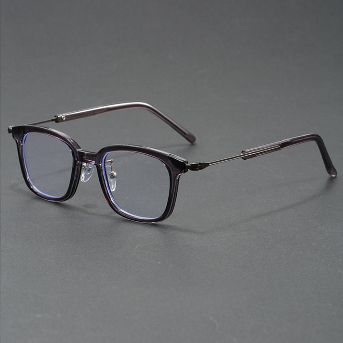 

Японская винтажная квадратная оправа из ацетата, мужская и женская, очки с линзами для коррекции зрения, блокирующие синий свет