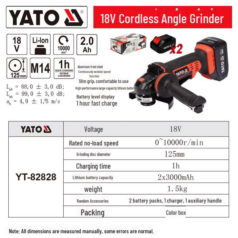 YATO 18V Cordless Grinder
