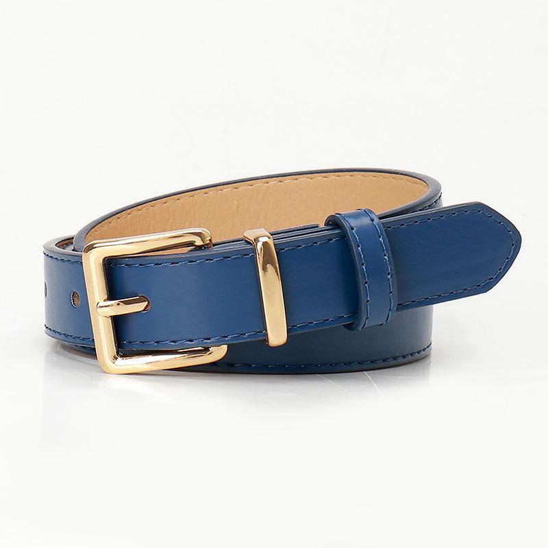 New High-end Chic Style Alloy Women's Belt Fashionable Versatile Pin Buckle Student Belt Decorative Jeans Belt Women
