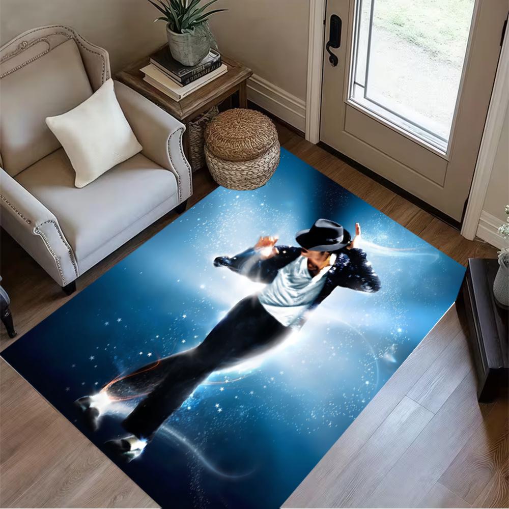 Michael Jackson Pop Art Dance Carpet Design For Balcony Outdoor Playrooms Dining Room Antislip Carpet Decorate Offices Spiritual Gift