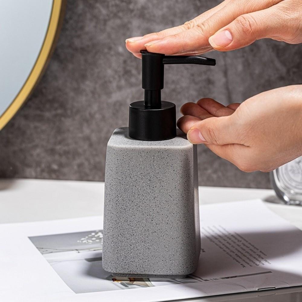 Ceramic Lotion Pump Bottle Press Pump Design Shampoo Bottle Dispenser Bathroom