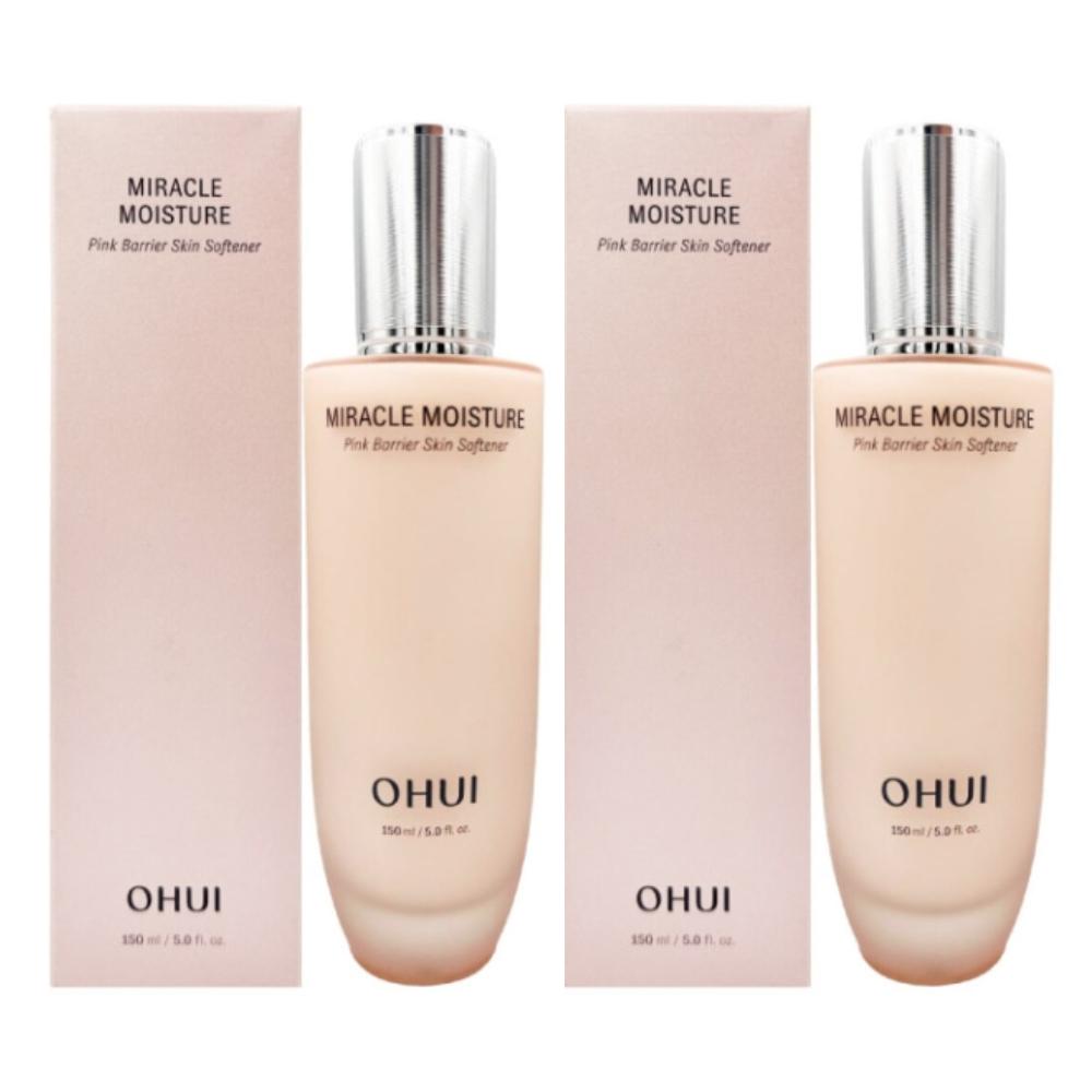 Ohui Miracle Moisture Pink Barrier Skin Softener 150ml – Nawilżający i Łagodzący Tonik do Skóry Wrażliwej, Koreańska Pielęgnacja Skóry ze Wsparciem Bariery Skórnej