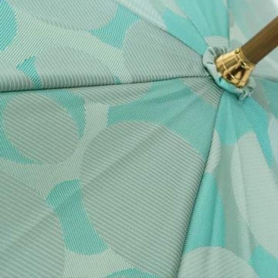 Makita Shoten Rain Long Nordic Jacquard Manual Made in 16241109 Women's Umbrella, Umbrella, Umbrella, (Bubble) Pattern, Green, Opening, Japan,