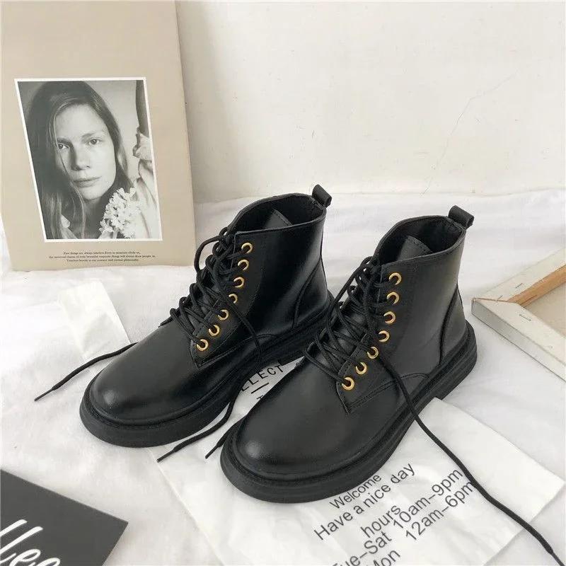 Fashion Booties Large Size Warm Flat Female Short Shoes Round Toe Boot Designer Luxury Fashion 2024 Chic and Elegant Women's Ankle Boots