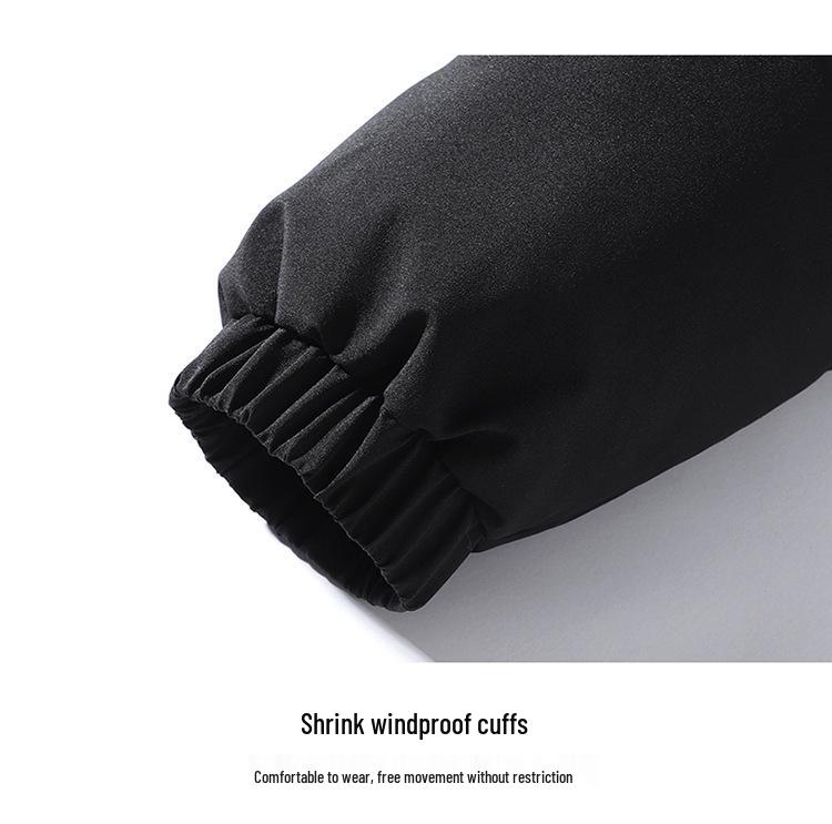 Men's Stylish Winter Stand Collar Cotton Padded Jacket - Warm, Versatile, Thickened Coat for Autumn and Winter