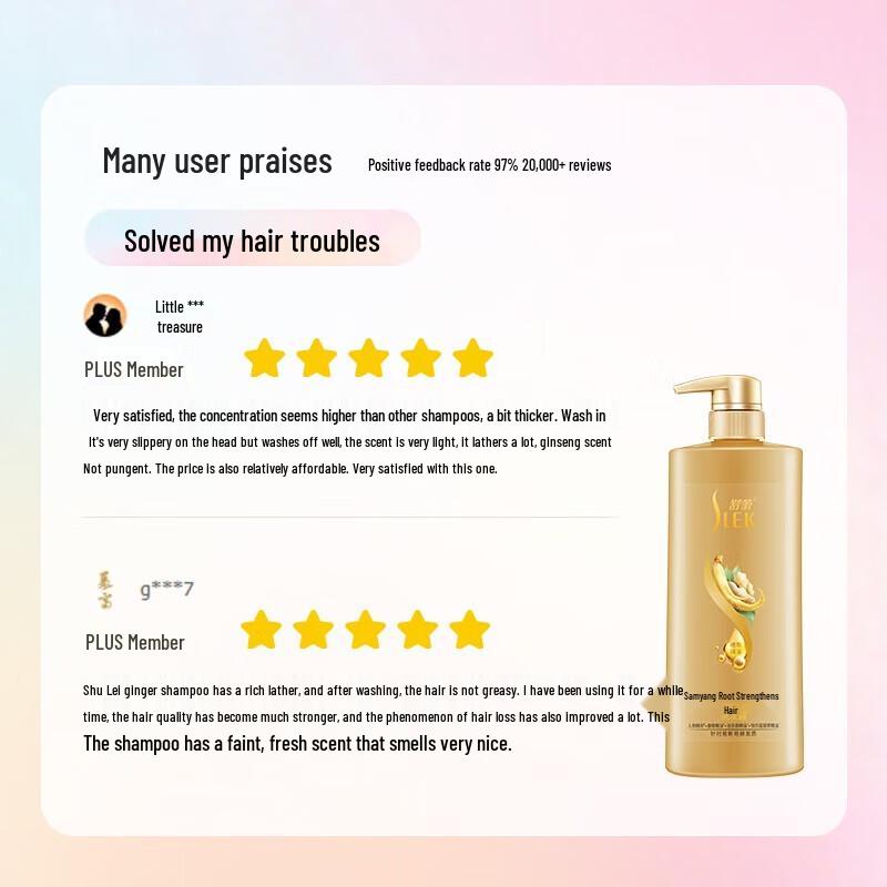 Slek Ginseng Ginger Fortifying Anti-Breakage Shampoo