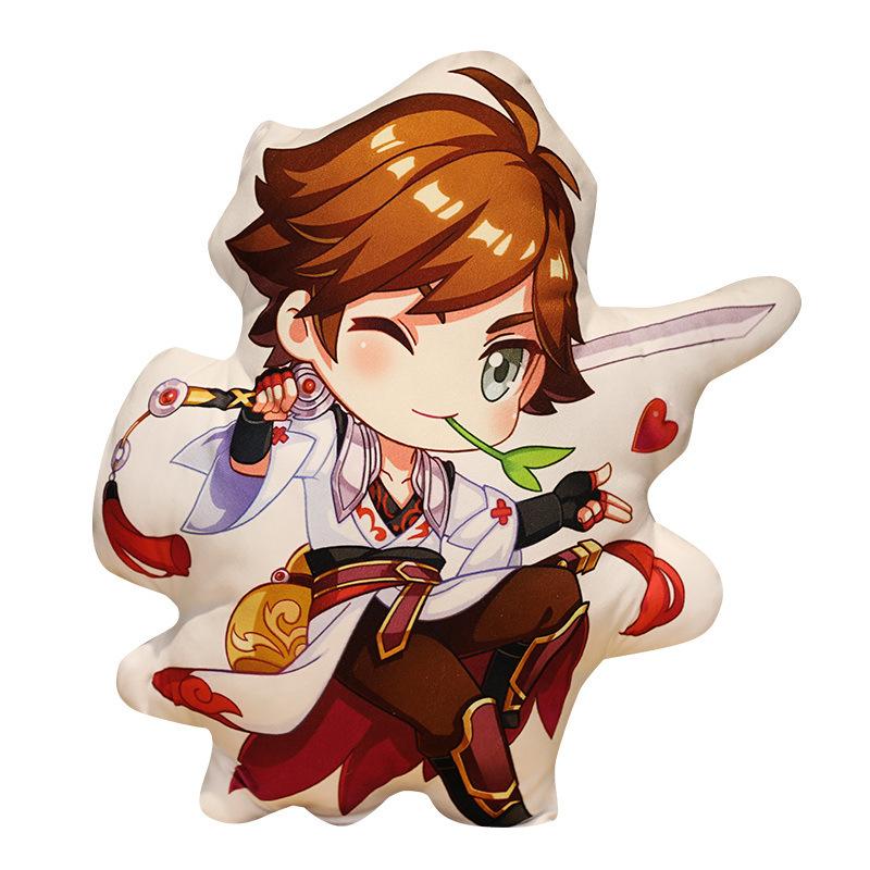 King Quality Premium Glory Video Game Hero Plush Cushion Pillow Soft Crystal Velvet Cartoon Print