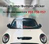 Brand New  kk Material Headlamp Sticker For mini cooper F54 F55 F56 F57