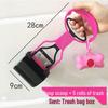Sky Blue & Black Dog Poop Scooper and Picker Tool for Walking
