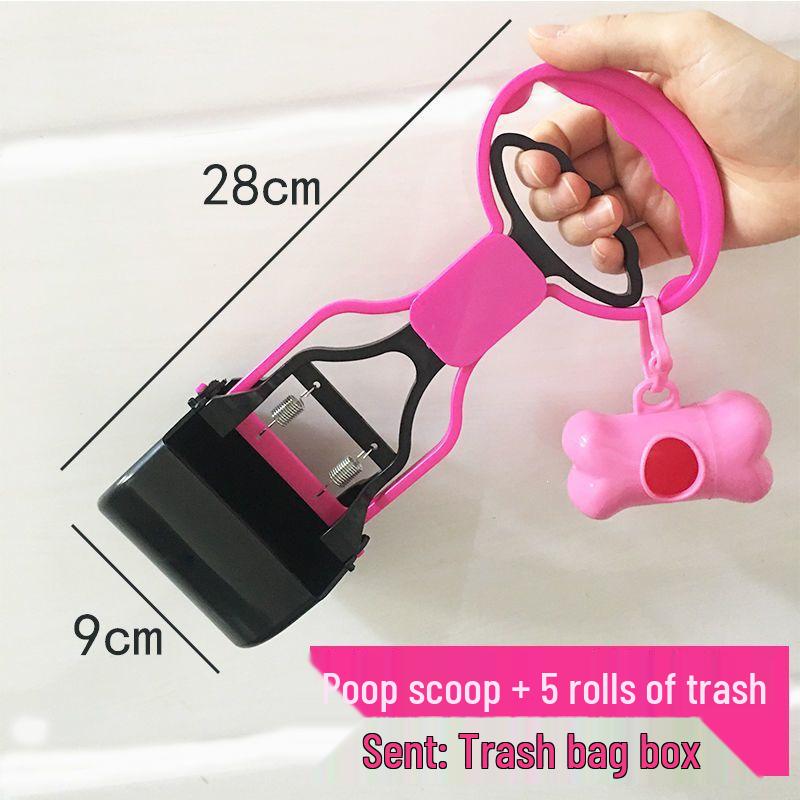 Sky Blue & Black Dog Poop Scooper and Picker Tool for Walking