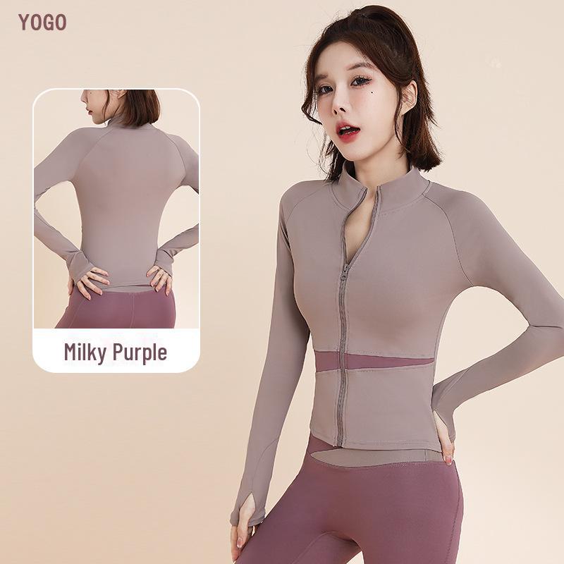 Women's Yoga Fitness Sportswear Set - Yoga Tops & Running Suits with Sun Protection.