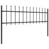 VidaXL Garden Fence with Spear Top Garden Barrier Fence Panel Gate Fence Gate House 144923