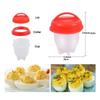 3/6pcs BPA Free Silicone Egg Boiler Steamer Non-stick Silicone Egg Cook Cups Fast Egg Poacher for Breakfast Kitchen Cooking Tool
