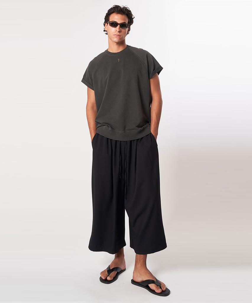 ATHPLATFORM Au52Pt33 F Wide Crop Pants_Black