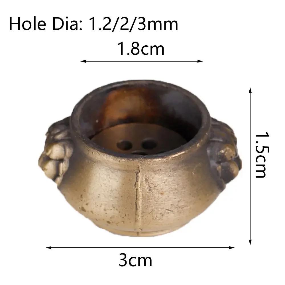 Brass Incense Burner Holder For Incense Stick Coil Bottle Gourd Shaped Copper Incense Holder Copper Censer