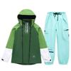Unisex Winter Ski Suit: Windproof, Water-Repellent Jacket and Pants for Outdoor Snowboarding and Skiing.