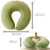 Merry Night Memory Foam Neck Olive with a Removable and Washable a Button At the Neck To Stay In and a Urethane Foam Neck Pillow for Stomach Ideal for