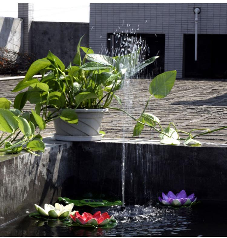 Zonnepaneel Drijvende Fontein met Watertekort Bescherming - Verkrijgbaar in 13CM, 16CM en 18CM Maten