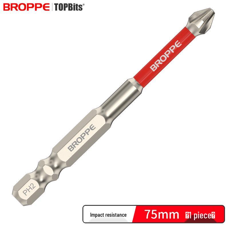 Impact-Resistant Magnetic Phillips Screwdriver Bit Set - High Torque, Non-Slip S2 for Electric Drills.